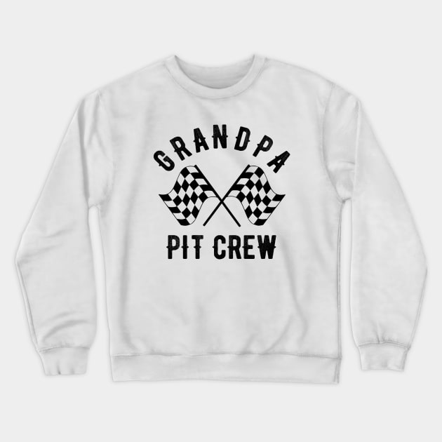 Grandpa Birthday Pit Crew Party Crewneck Sweatshirt by OriginalGiftsIdeas